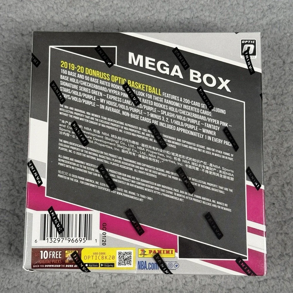 2019-20 Panini Donruss Optic NBA Basketball Mega Box Sealed Hyper Pink Parallel